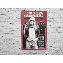 Metallwandschild Tom Petty...