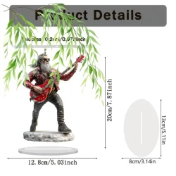 Fiberglas/acryl Rockstar 2D Gitarist