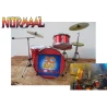 Kit de batterie EXCLUSIF Slingerland RED Glitter Noramaal 50 joar - Modèle très détaillé -Modèle LUXE -