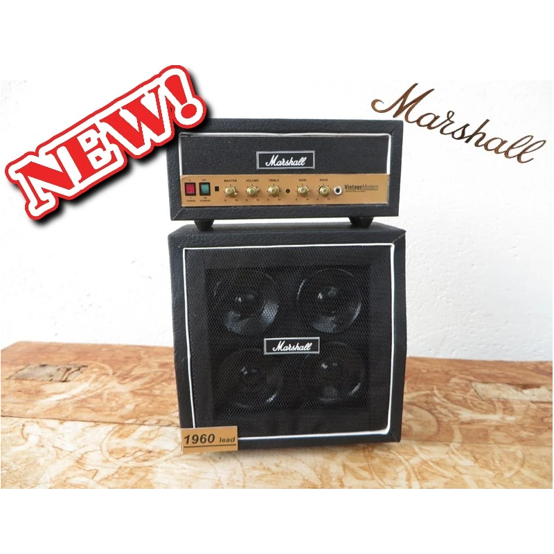 copy of Versterker Speaker met box Marshall JCM 800 1960 Lead met bass box