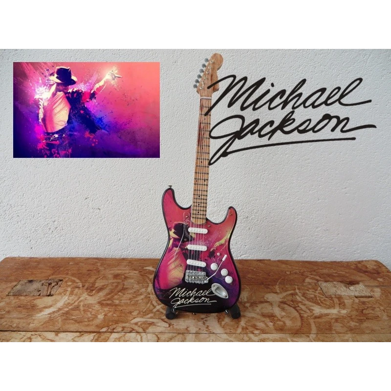 Guitar Fender Stratocaster Michael Jackson Tribute to "The best pop artist"