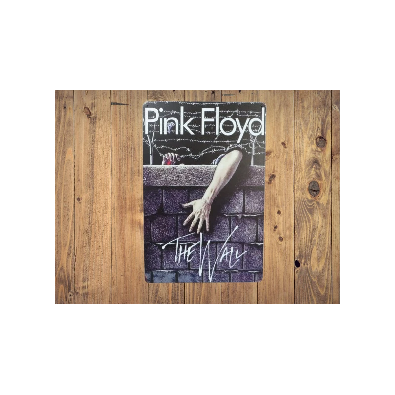 Wandbord PINK FLOYD "THE WALL" Vintage Retro - Mancave - Wand Decoratie - Reclame Bord - Metalen bord