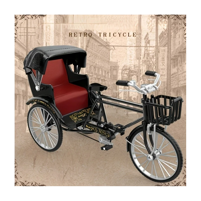 Miniatur-Fahrrad mit echten funktionierenden Pedalen