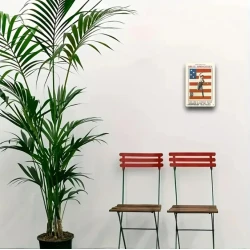 Wandschild Bruce Springsteen „The Boss“ – Vintage Retro – Mancave – Wanddekoration – Werbeschild – Metallschild