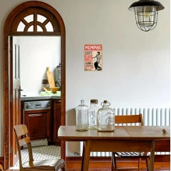 Wandschild  ELVIS PRESLEY "Memphis 1956"- Vintage Retro - Mancave - Wanddekoration - Werbeschild - Metallschild