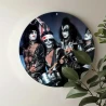 Metalen wandbord KISS 'army' classic (rond)