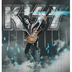 Rock action figuren KISS (Gene, Paul, Ace en Peter) + instrumenten