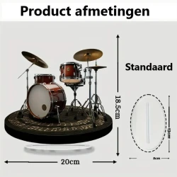 Fiberglas/acryl Rockstar 2D Drumstel