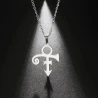 Halskette mit PRINCE-Anhänger (Symbol der Liebe) an Kette (Silber)