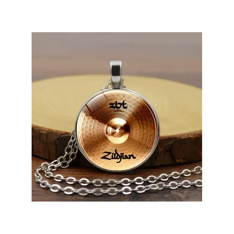 Pendentif cymbale Zildjan - cymbale avec chaîne couleur cuivre