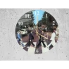 Klok (digitaal) met glasplaat opdruk The BEATLES "Abbey Road"