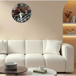 Uhr (digital) mit Glasplattenaufdruck LED ZEPPELIN "Zoso"