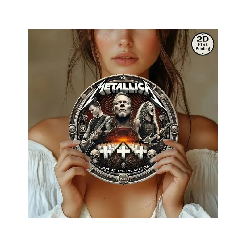 Wandschild METALLICA 'Master of Puppets'' - Vintage Retro - Mancave - Wanddekoration - Werbeschild - Metallschild