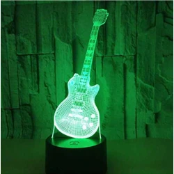 ROCK LED gitaar Gibson Les Paul 3D lamp (7 kleuren instelbaar) one-touch