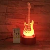 Miniatuur ROCK LED gitaar Fender Stratocaster 3D lamp (7 kleuren) met afstandsbediening