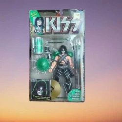 Rock action figure Peter Criss - The Cat-  KISS  (origineel McFarlane)  incl. drumstel UNIEK!