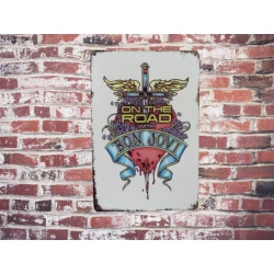 Wandschild Bon Jovi „on the...