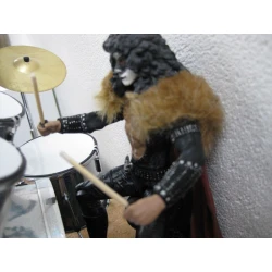 Rock-Actionfigur Eric Carr – KISS – mit EINZIGARTIGEM Schlagzeug (der Fuchs) McFarlane SELTEN!