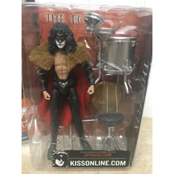 Figurine rock Eric Carr - KISS - avec batterie UNIQUE (le renard) McFarlane RARE !