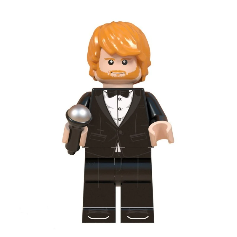 Lego ROCK figure Ed Sheeran with microphone