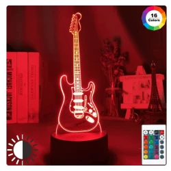 Miniatuur ROCK LED gitaar...