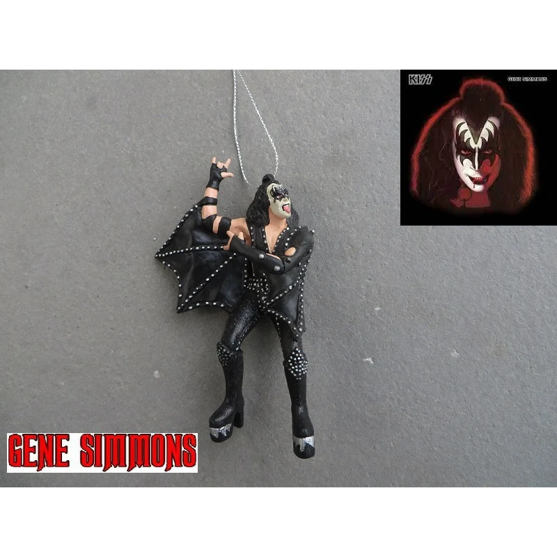 Rock Actie figuur / hanger Gene Simmons - KISS - alive version handgeschilderd