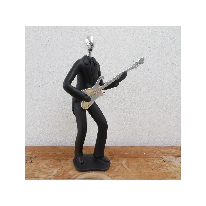 Original figurine decoration abstract sculpture 'GUITARIST' HOME DECO ART