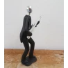 Originele beeldje decoratie abstracte sculptuur  'GITARIST' HOME DECO ART