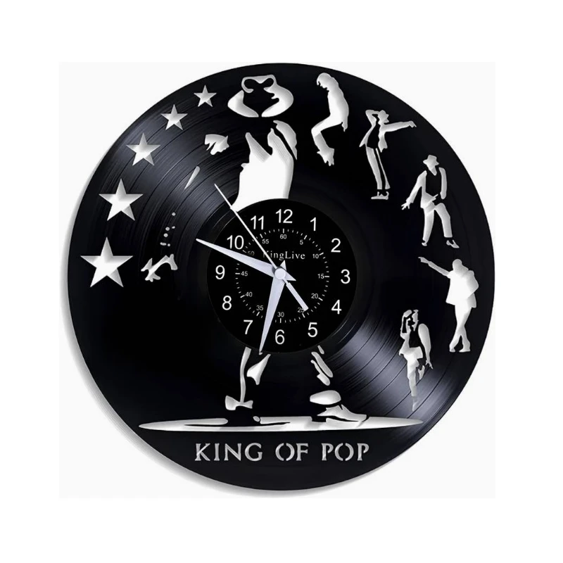 LP Vinyl Quartz wall clock Michael Jackson, King of pop,