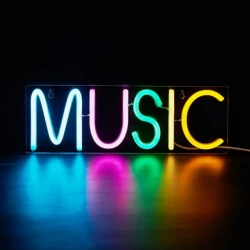 LED Neon Sign "MUSIC" Night lighting / mood lighting