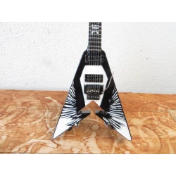 Guitar Electra Flying V "Death Magnetic" Tribute James Hetfield -Metallica-