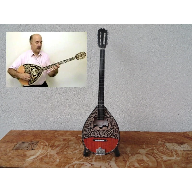 Miniatuur Handgemaakte 6-snarige Griekse bouzouki