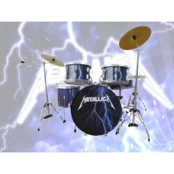 Drum kit Metallica Blue Thunder - LUXE model -