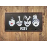 Wandbord KISS (nummerplaat)- Vintage Retro - Mancave - Wand Decoratie - Reclame Bord - Metalen bord