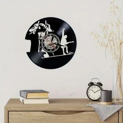 LP clock  / vinyl wall clock ACDC