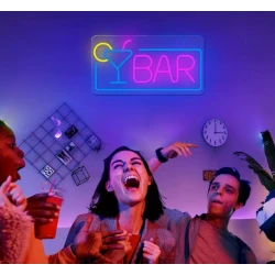 LED-LEUCHTREKLAME „BAR“ NACHTBELEUCHTUNG / STIMMUNGSBELEUCHTUNG