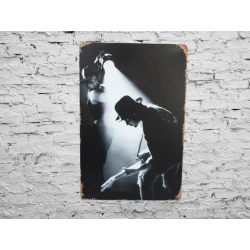 Wandbord U2 'Bono and the Edge' - Vintage Retro - Mancave - Wand Decoratie - Reclame Bord - Metalen bord