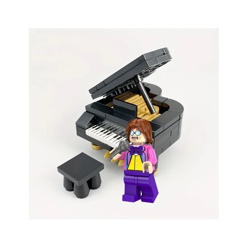 Lego ROCK figure Elton John & grand piano