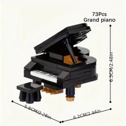 Lego ROCK figure Elton John & grand piano