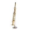 Metalen Sopraan Saxofoon Soprano Saxophone Sax met standaard en koffertje