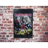 Enseigne murale IRON MAIDEN - Vintage Retro - Mancave - Décoration murale - Enseigne publicitaire -