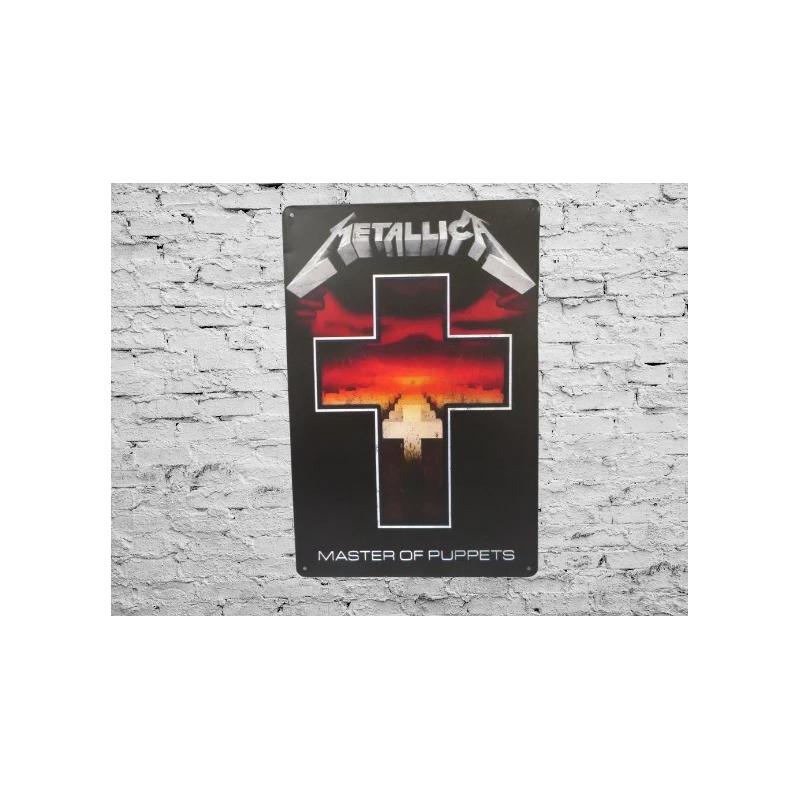 Wall sign METALLICA 'Master of Puppets'' - Vintage Retro - Mancave - Wall Decoration - Advertising Sign - Metal sign