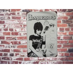 Metallwandschild The Cranberries - mancave - metal plate -